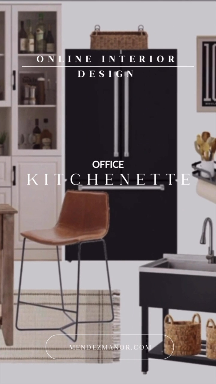 We love how this office kitchenette design turned out! Full feature can be found under “projects” at mendezmanor.com

#LTKWatchNow #LTKHome #LTKStyleTip