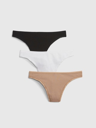 Organic Stretch Cotton Thong (3-Pack) | Gap (CA)