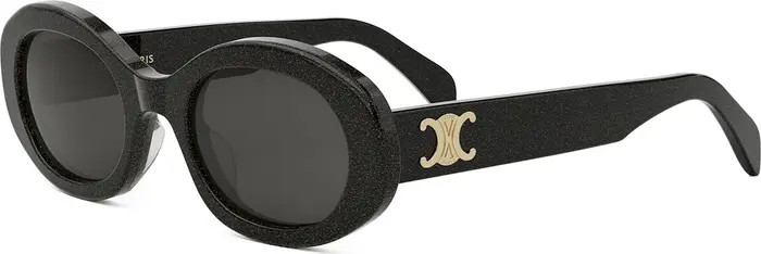 Triomphe 52mm Oval Sunglasses | Nordstrom