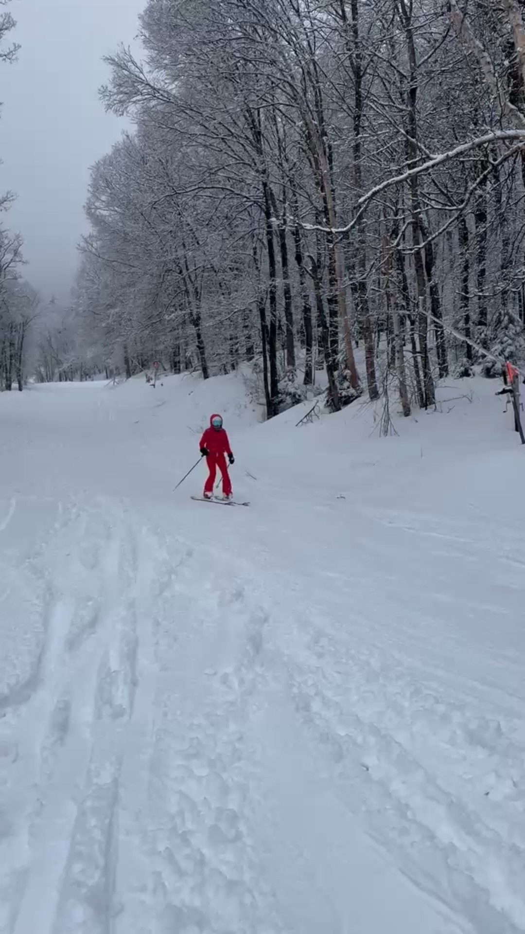 I ❤️ this one-piece ski suit from Jorde. The red is so cheerful! Layer it with the shiny vest. 

#LTKTravel
