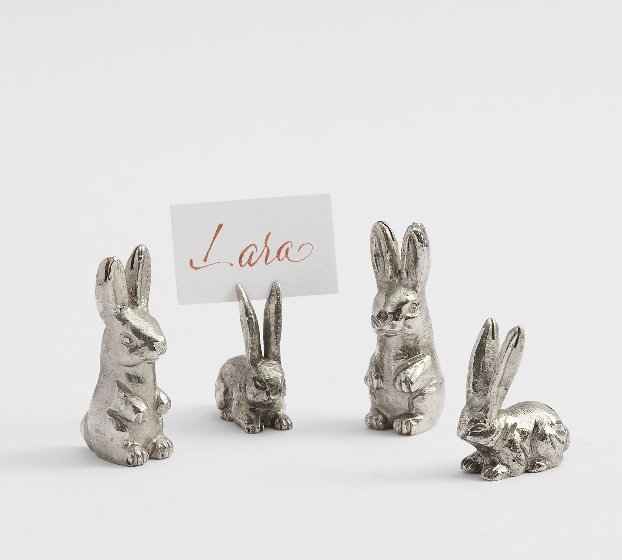 Handcrafted Figural Bunny Place Card Holders - Set of 4 | Pottery Barn (US)