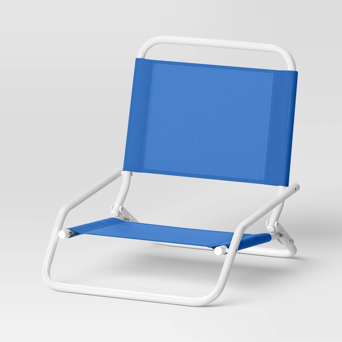 Recycled Fabric Outdoor Portable Beach Chair Blue - Sun Squad™ | Target