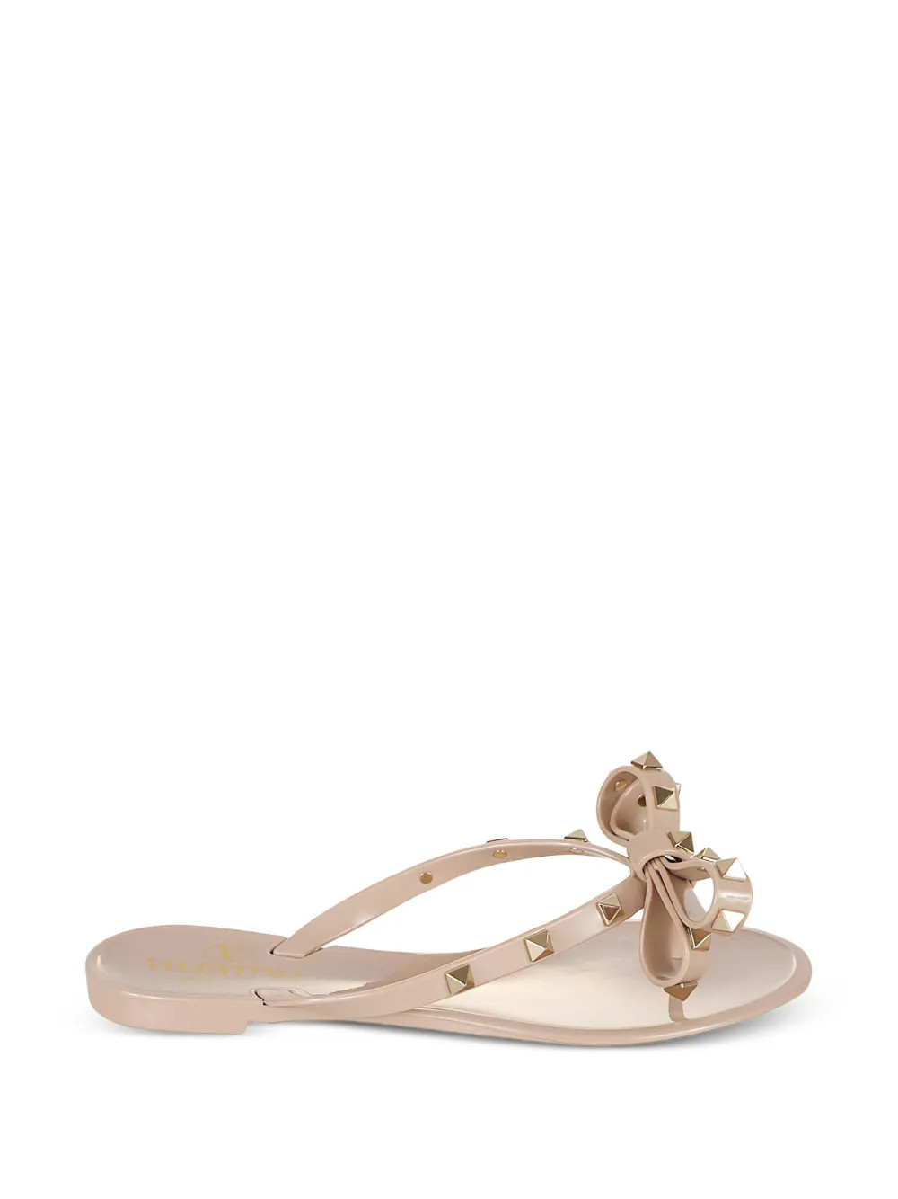 Valentino Garavani Rockstud Slippers | Neutrals | FARFETCH | Farfetch Global