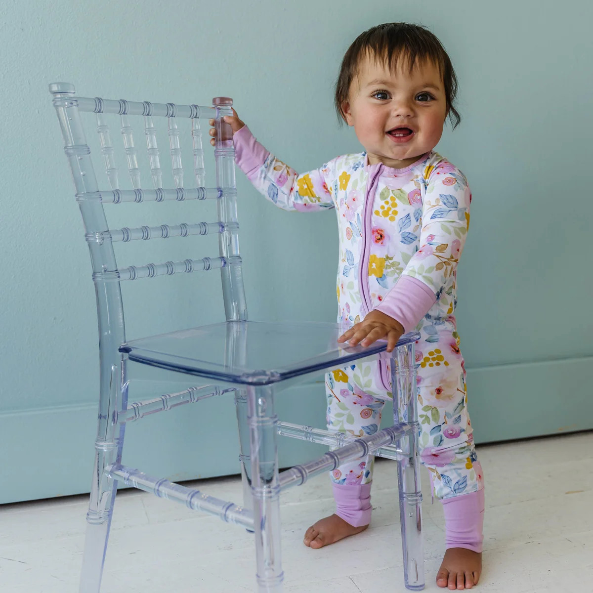 Bella Blooms Bamboo Viscose Zippy | Little Sleepies