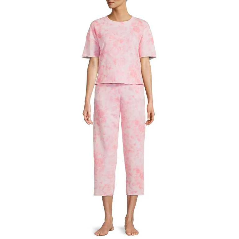 Secret Treasures Women's and Women's Plus Sleep Top and Pants, 2-Piece | Walmart (US)