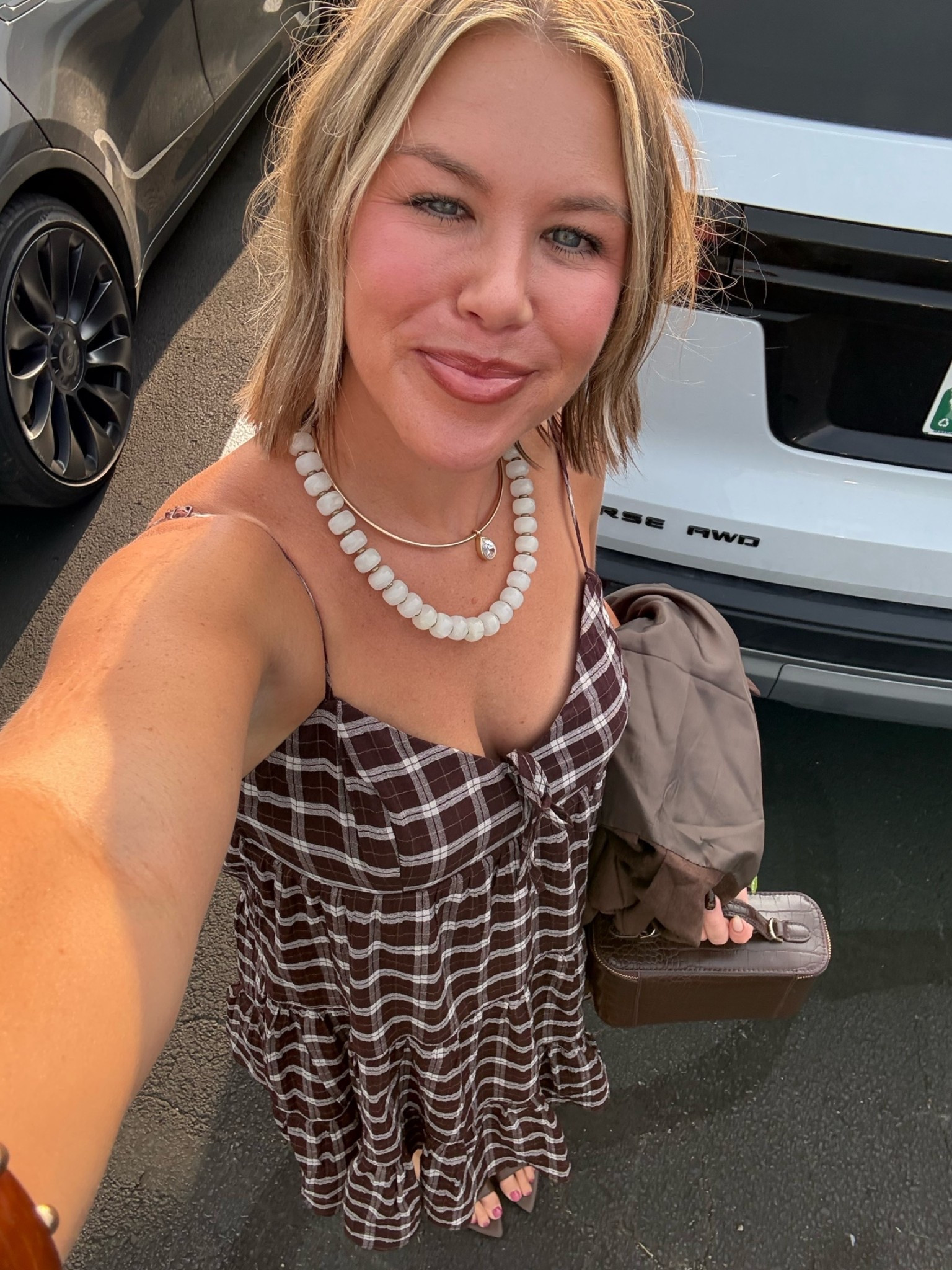 Girls Night Outfit!
It’s still summer but loving wearing a summer dress but in fall colors and this dress is so affordable and so cute! Paired with some cute necklaces, brown kitten heels and and brown handbag!
#summertofall #falldress #walmart #walmartfashion #walmartstyle #walmartlook #amazon #amazonaccessories #amazonfinds #datenightoutfit #girlsnigntoutfit

#LTKootd #LTKSeasonal #LTKOver40