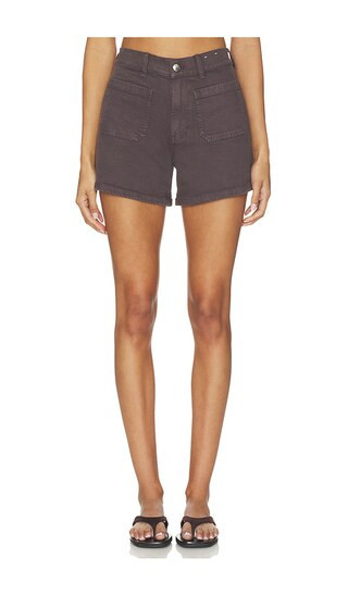 Madewell Emmy Shorts in Brown. - size 25 | Revolve Clothing (Global)
