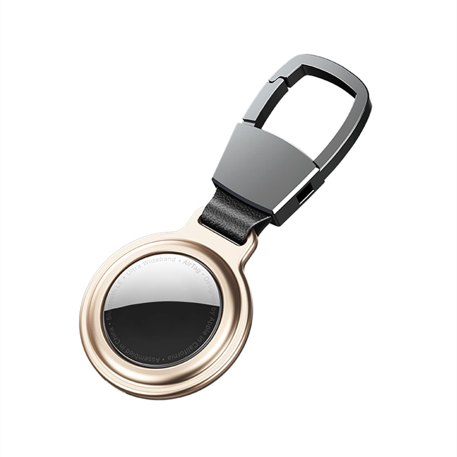 Imentha Metal Protective Case with Keychain for AirTag, Anti-Loss Finder Holder Accessories Designed | Amazon (US)