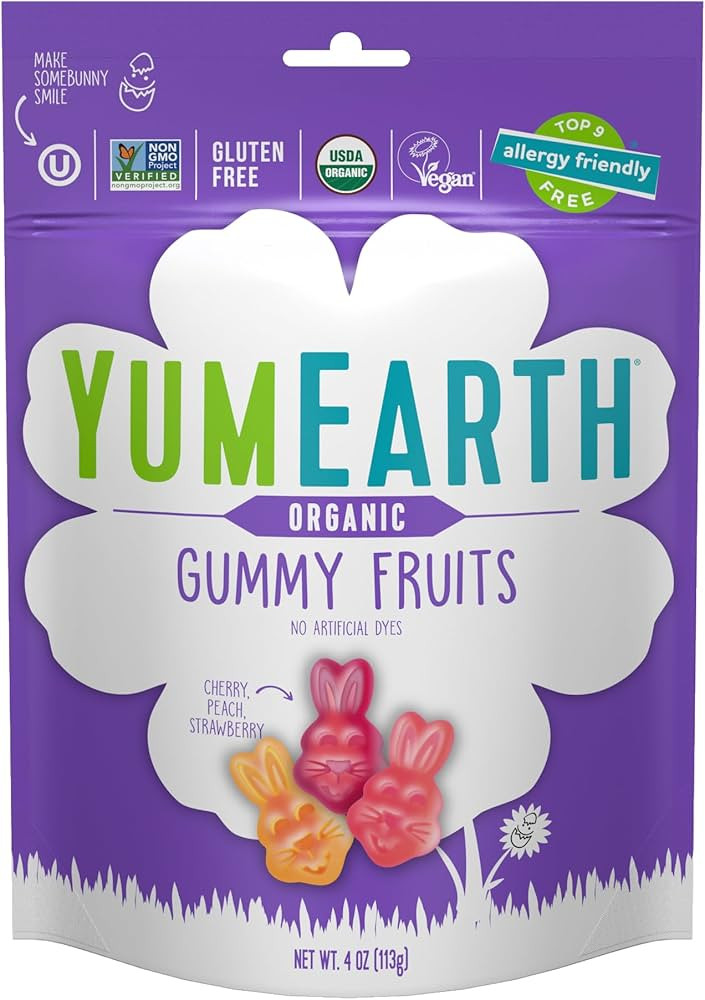 Yumearth Candy Gummy Fruit Easter, 4 oz | Amazon (US)