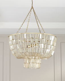 Cameron Capiz Chandelier | Horchow