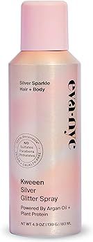 Eva NYC Kweeen Silver Body and Hair Glitter Spray for Shimmer, Washable Glitter Hairspray for Any... | Amazon (US)