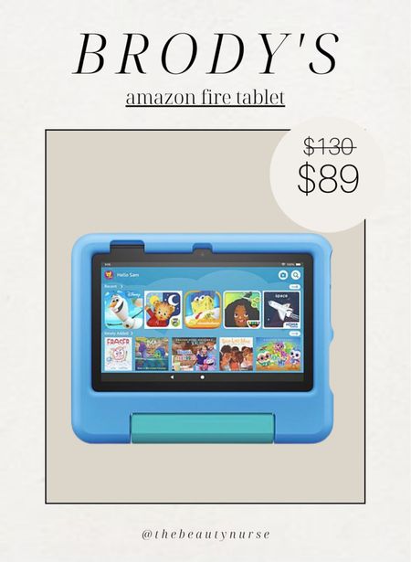 Brody’s Amazon fire tablet on sale 

#LTKsalealert #LTKbaby #LTKkids