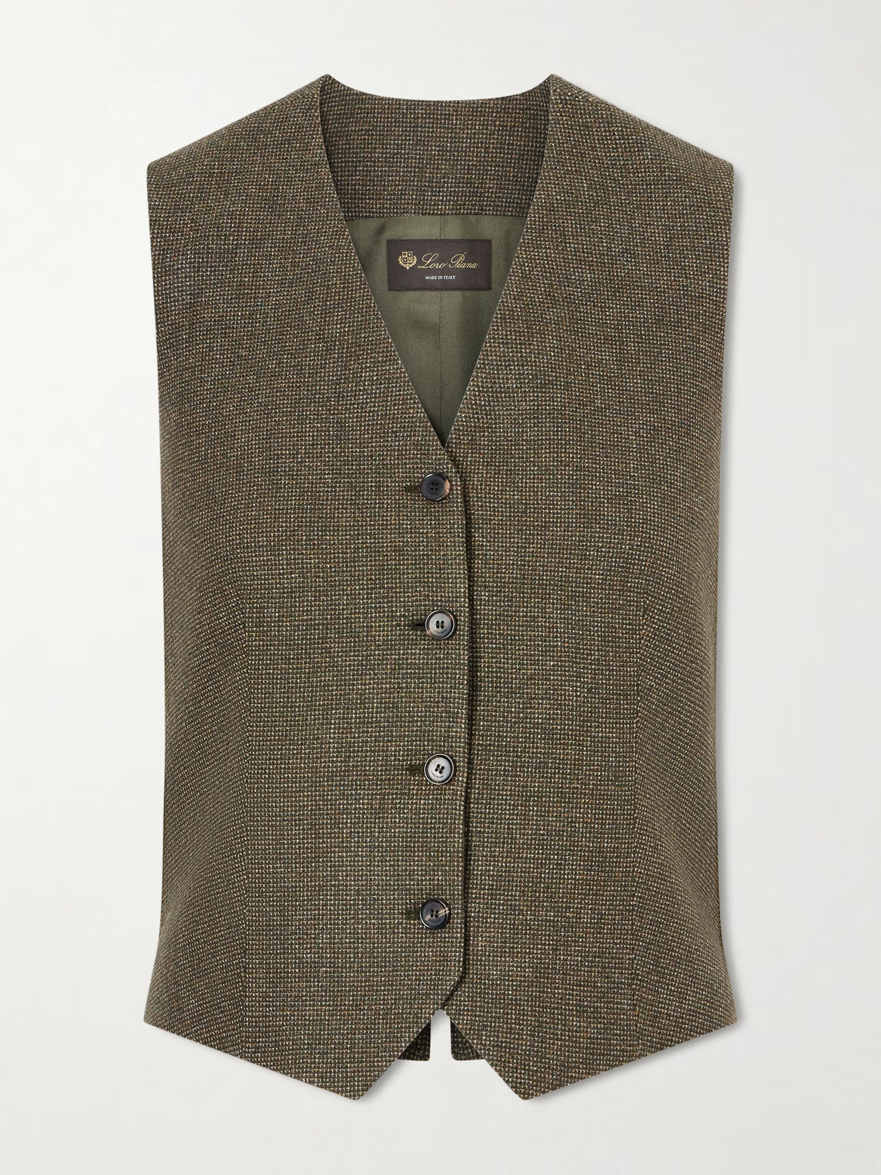 Loro Piana - Wool And Cashmere-blend Vest - Green | NET-A-PORTER (US)
