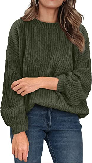 PRETTYGARDEN Women's Fashion Sweater Long Sleeve Casual Ribbed Knit Winter Clothes Pullover Sweat... | Amazon (US)