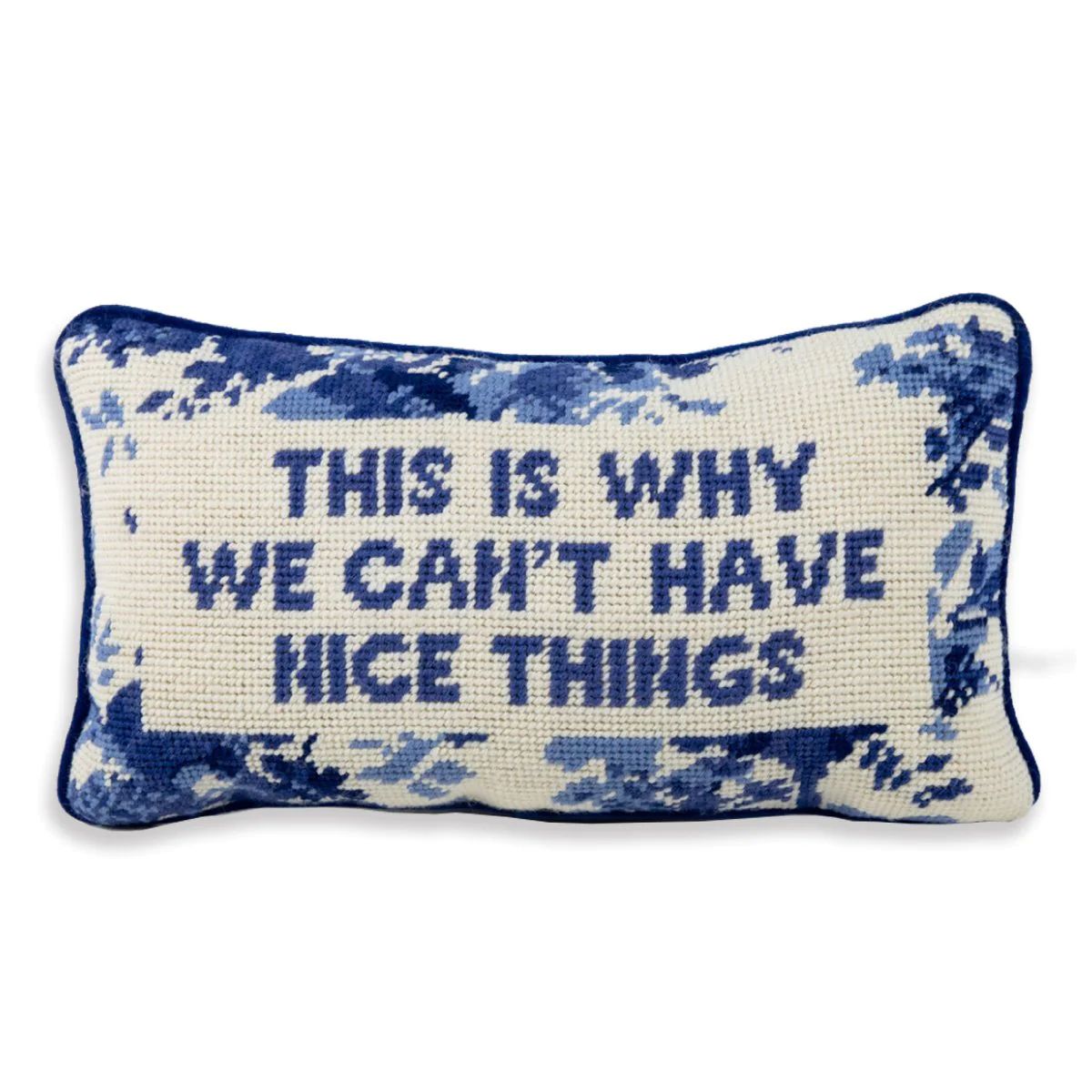 Nice Things Needlepoint Pillow | Furbish Studio