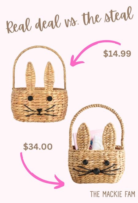 How adorable are these baskets! I found a look a like for half the price! 🐰 

#LTKSeasonal #LTKkids