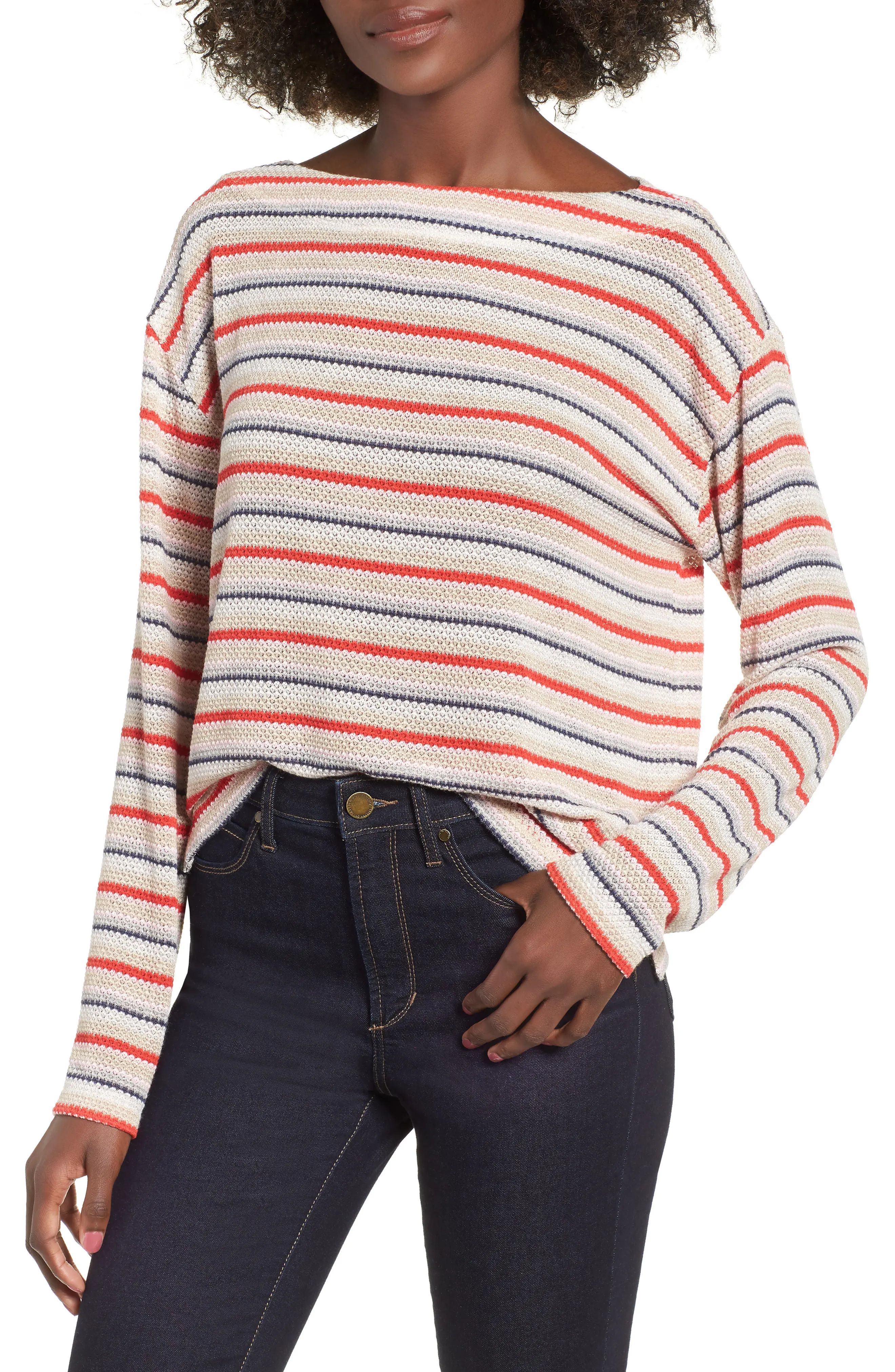 Socialite Stripe Knit Tee | Nordstrom