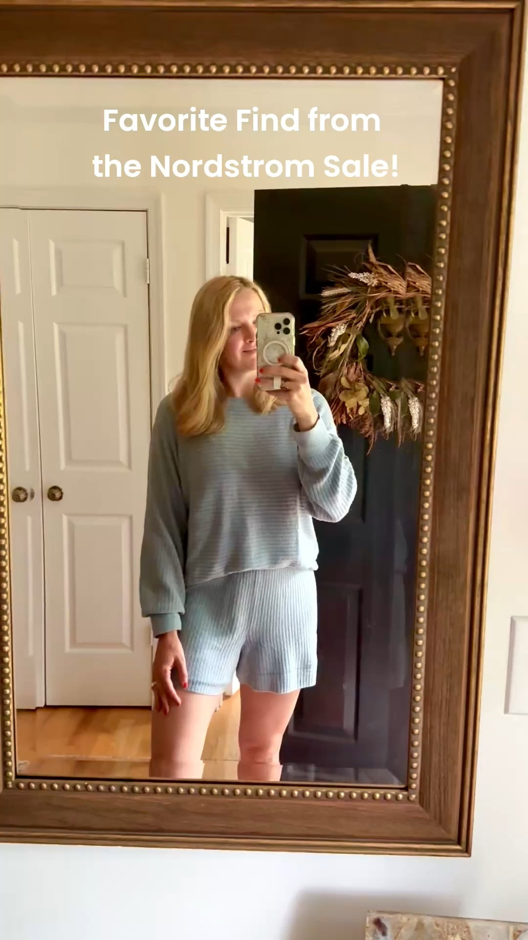 Favorite find from the Nordstrom sale! Still fully stocked and I love this lounge set so much. The fabric is so soft & the fit is very comfortable. Thick waistband. I sized up one for a roomy fit like I typically do for loungewear and pajamas

#LTKmomlife #LTKSeasonal #LTKmorningroutine