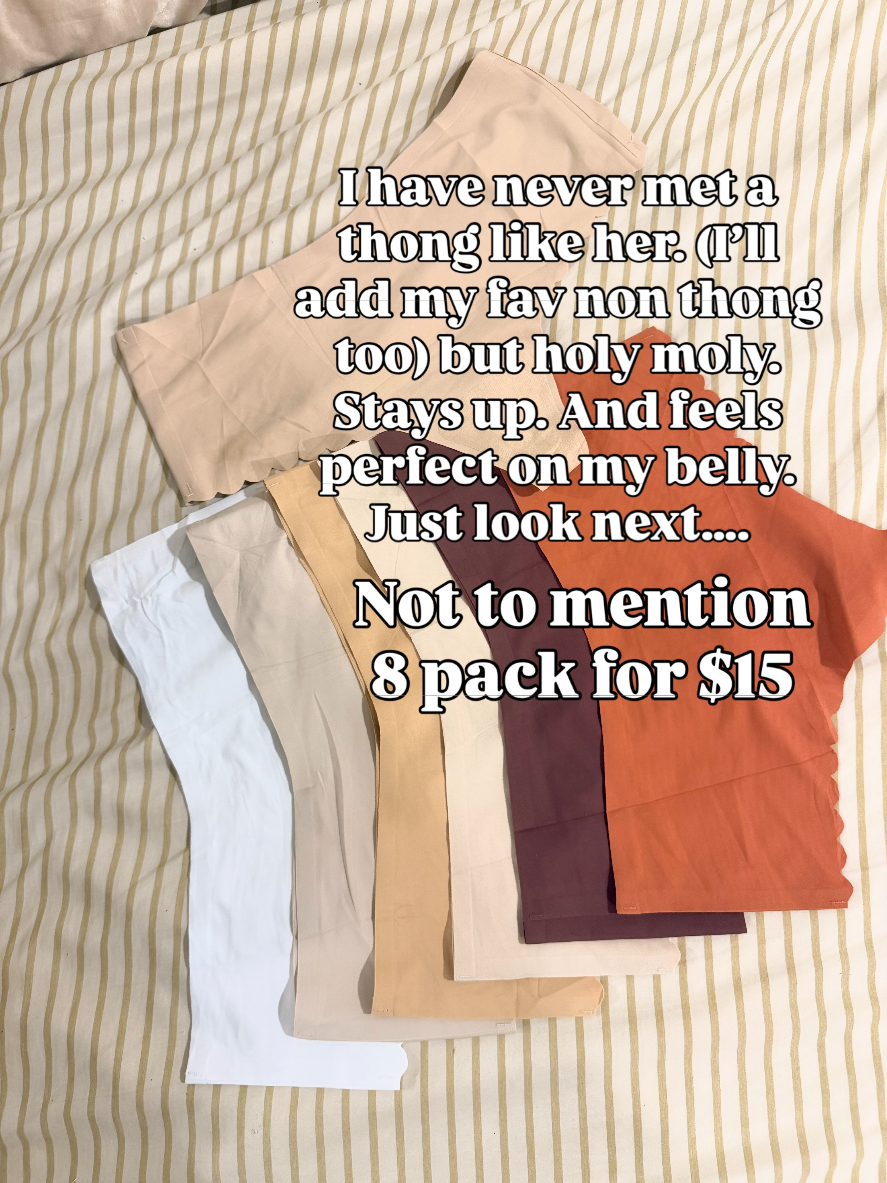 Wearing a size medium in all. I will never stop promoting these because they are that good. Feel like I have nothing on. Smooth and comfortable
#undies #affordableunderwear 

 #LTKgrwm #LTKootd #LTKOver40