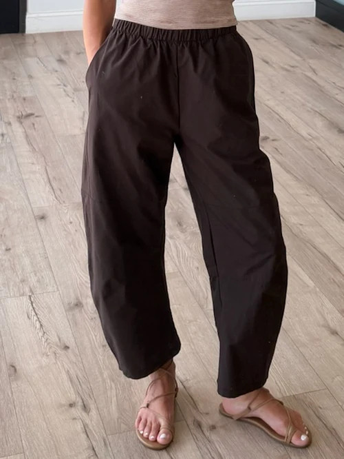 Sprint Theory Active Barrel Pants | Coffee | Shop Talulah