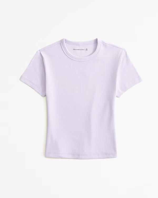Essential Rib Baby Tee | Abercrombie & Fitch (US)