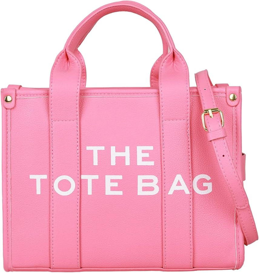 The Tote Bag for Women Dupes Mini Leather Tote Bag Small Purse Personalized Crossbody Handbags | Amazon (US)