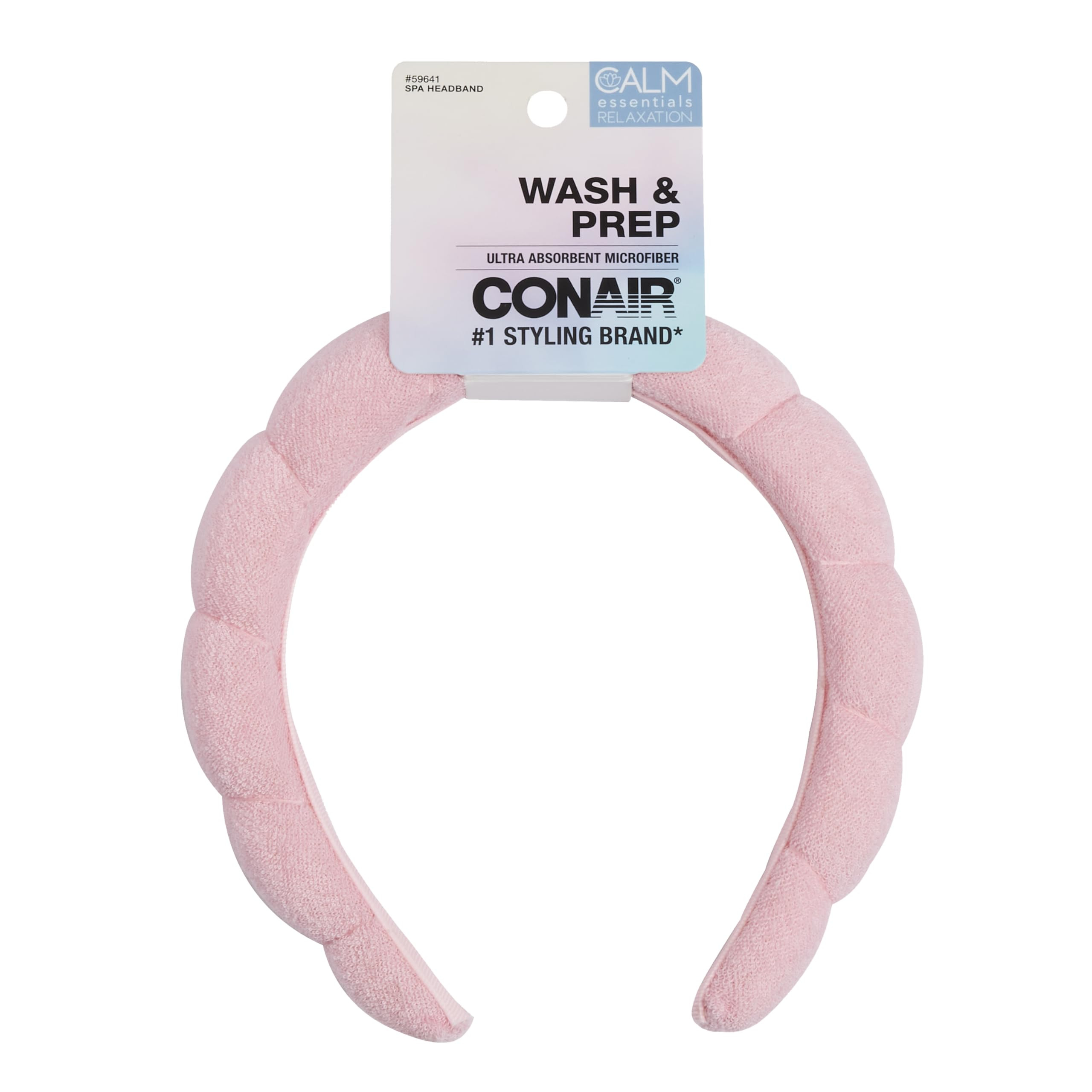 Conair Spa Makeup and Face Washing Headband - Bubble Design - Pink | Amazon (US)