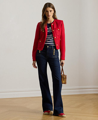 Lauren Ralph Lauren Women's High-Rise Flare Sailor Jeans - Macy's | Macy's