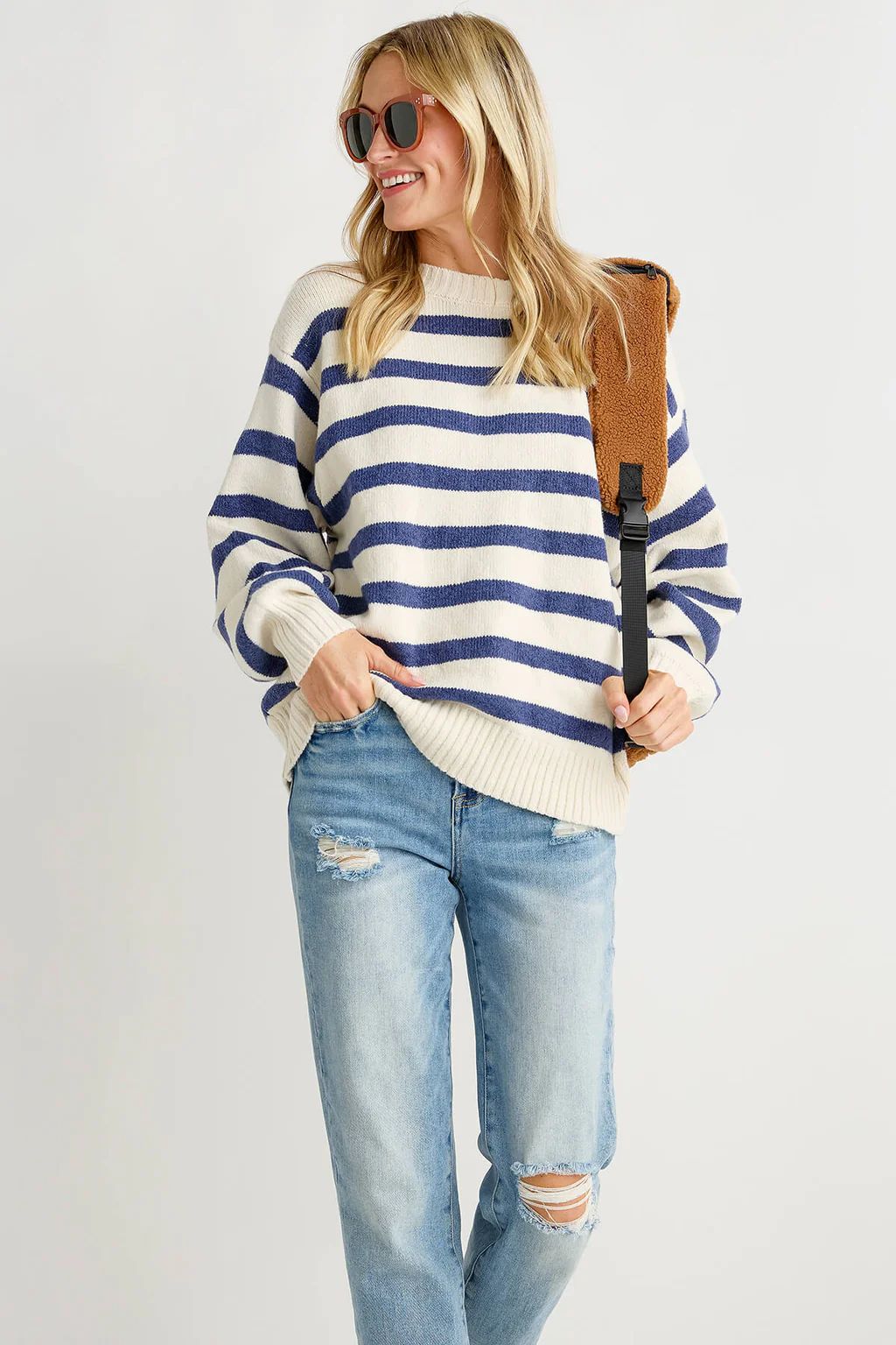 By Together Striped Davis Sweater | Social Threads