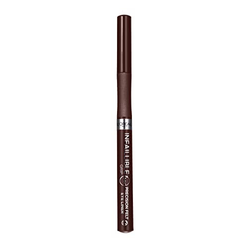L'Oréal Paris Infallible Grip Precision Felt 0.4mm 27H Longwear Eyeliner Brown | Amazon (UK)
