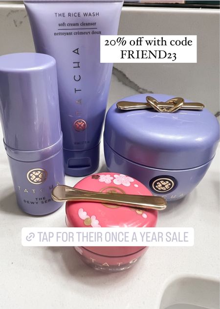 The Tatcha sale is still going and thankfully because I realized I need more face wash! This rice cleanser is perfection for anyone (except a really oily /acne skin) they have travel sizes and the dewy cream is 👌🏼under makeup. You also get 3 free samples when you purchase. Code FRIEND23 for 20% off 
Skincare 

#LTKbeauty #LTKFind #LTKsalealert