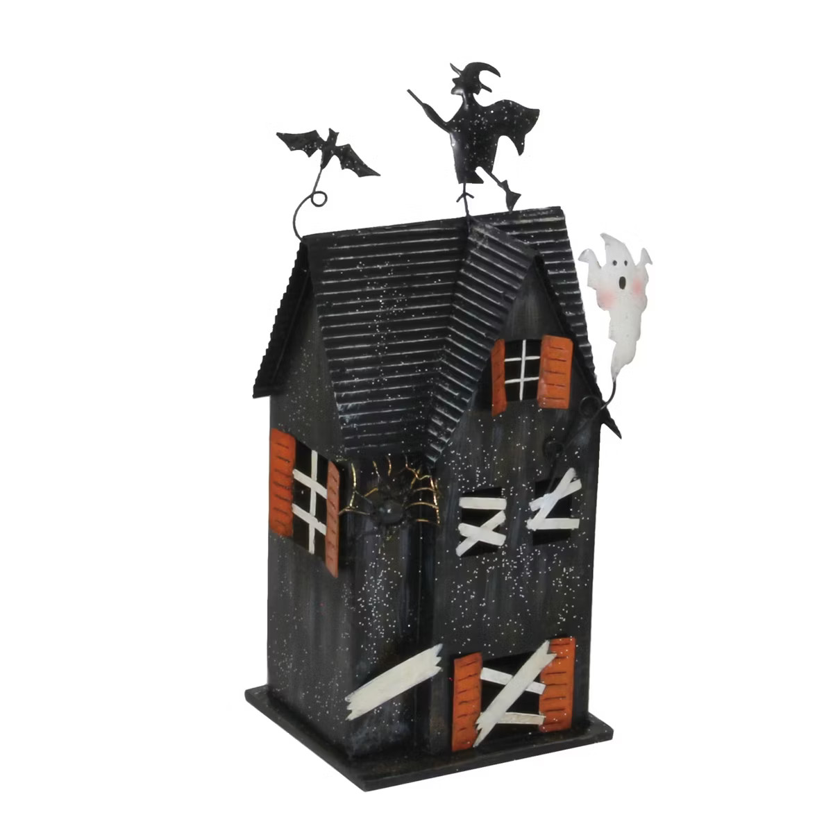 Transpac Metal 14.75 in. Black Halloween Hunted House | Target