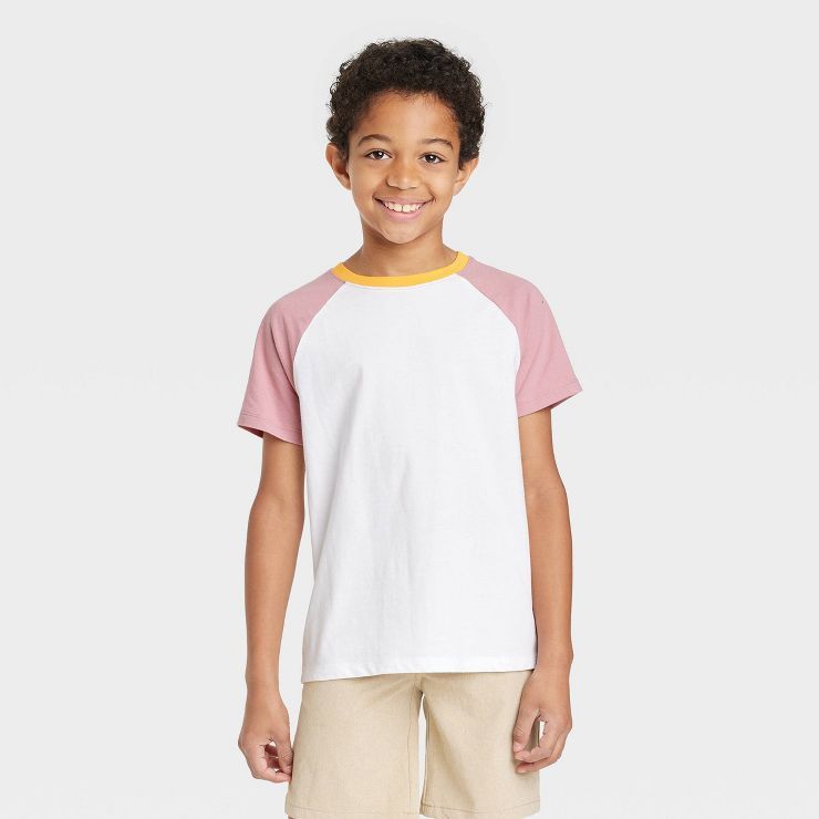 Boys' Short Sleeve Raglan T-Shirt - Cat & Jack™ | Target