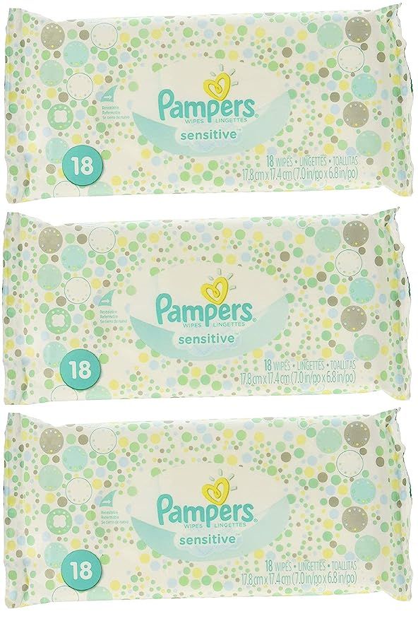 Pampers Sensitive Wipes, 18 Count (Pack of 3) | Amazon (US)