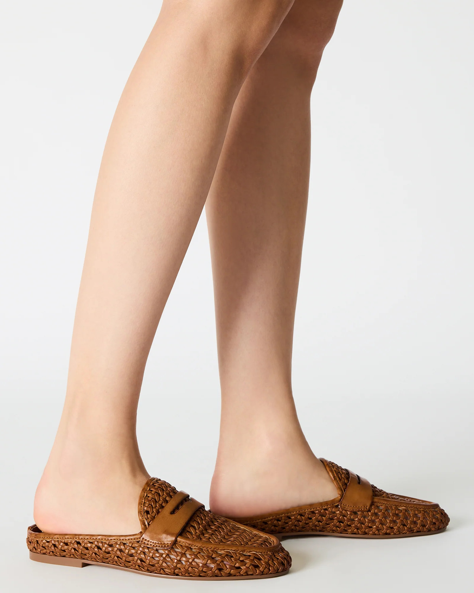RAFE Woven Tan Slip-On Mule Women's Loafer | Steve Madden (US)