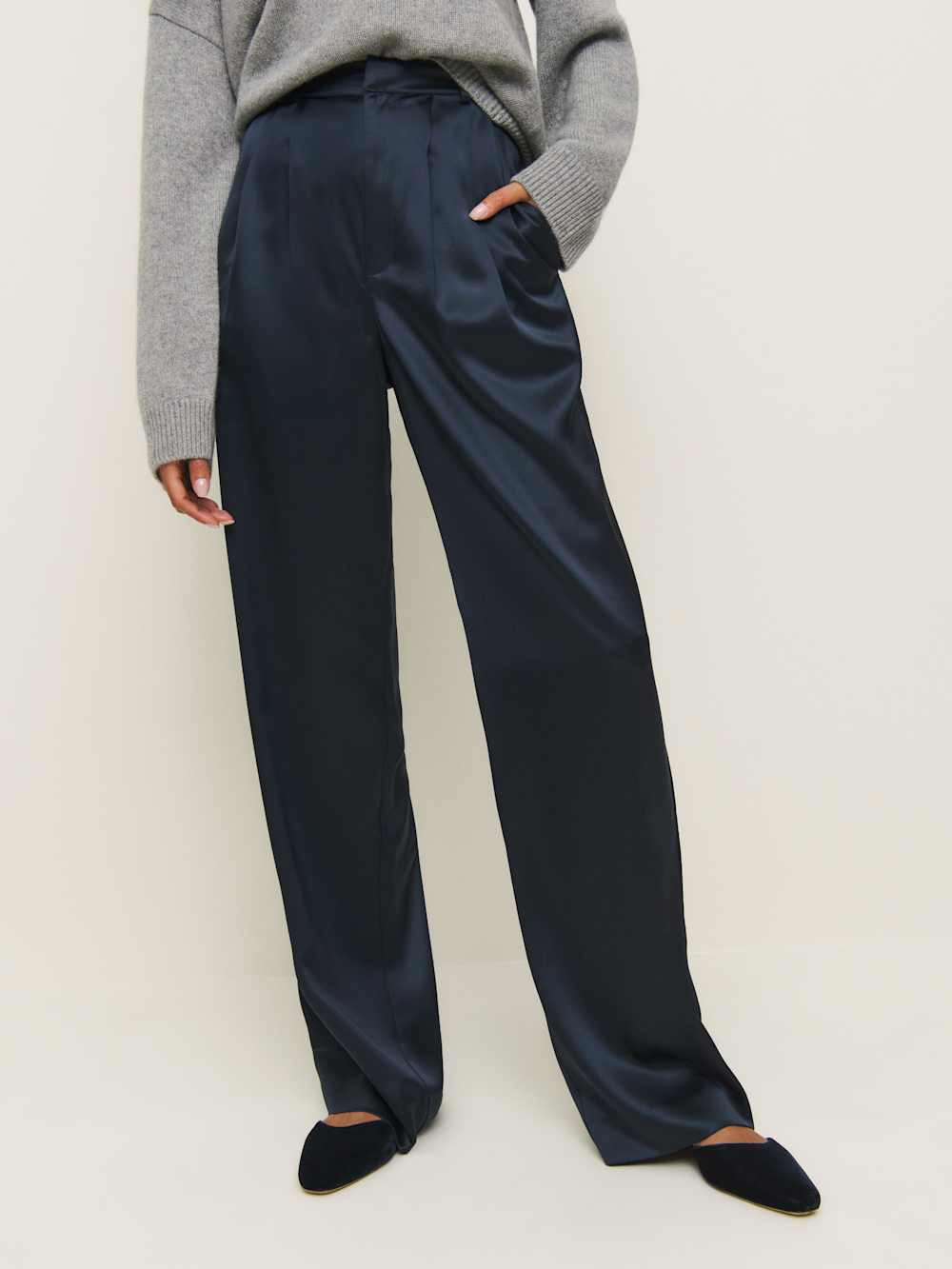 Mason Satin Pant | Reformation (Global)