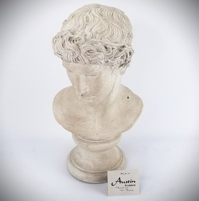 Vintage Austin Sculpture "Head of Athlete" Bust Greek Roman Athens 17" 1984  | eBay | eBay US
