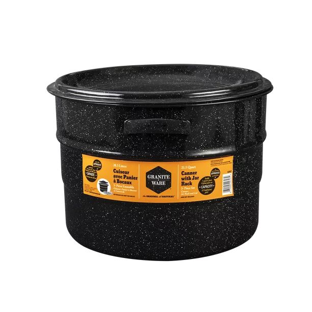 Granite Ware 21.5-Quart Water Bath Canner with Jar Rack | Walmart (US)