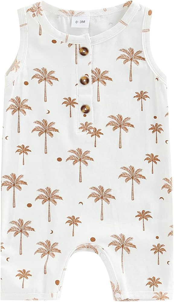 CIYCUIT Newborn Baby Boy Girl Romper Clothes Infant Solid Ribbed Onesie Bodysuit Jumpsuit Outfits | Amazon (US)