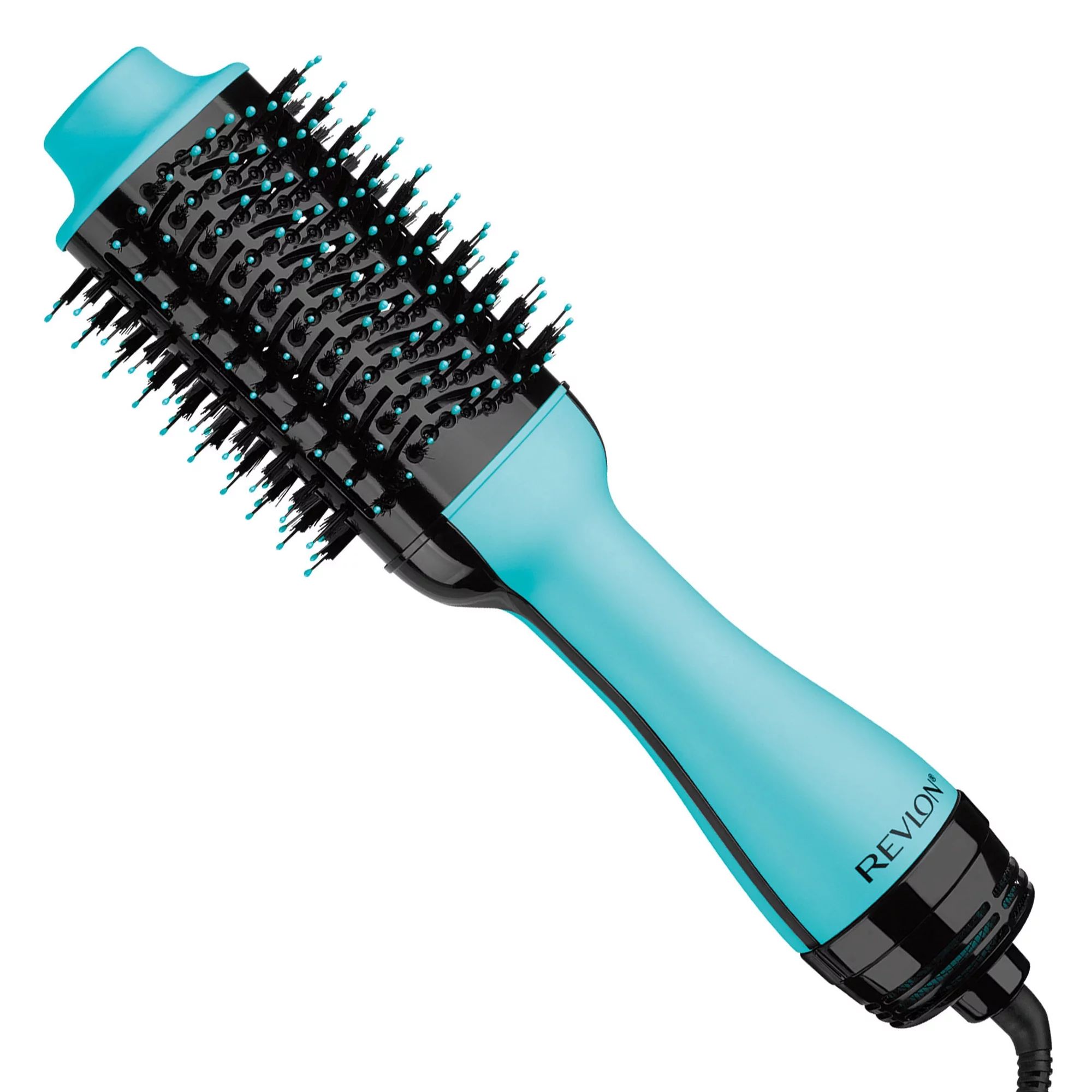 Revlon One-Step Hair Dryer & Volumizer 4.25" Nylon Hot Air Brush, Ionic, Mint - Walmart.com | Walmart (US)
