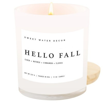Hello Fall 11 oz Soy Candle - Sweet Water Decor | Target