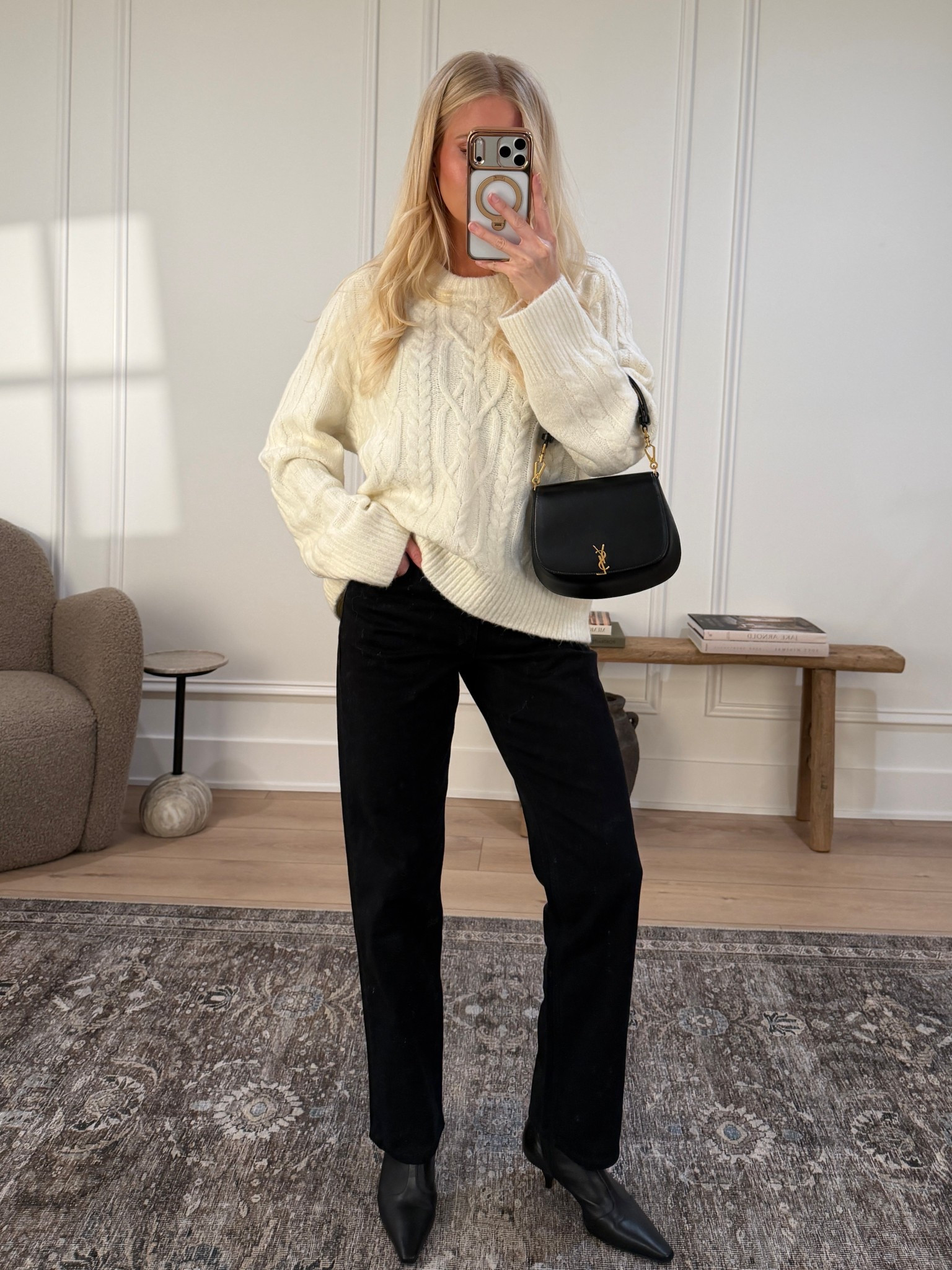 Stack my code AFKATHLEEN for an extra 15% off the Black Friday sale! 

Wearing a medium in sweater, 27 reg in jeans (sized up for pregnancy, runs TTS), boots are true to size.
#KathleenPost 

Black Friday Sale, cyber week, cyber Monday, winter fashion, winter outfit, holiday outfit

#LTKSeasonal #LTKCyberWeek #LTKSaleAlert