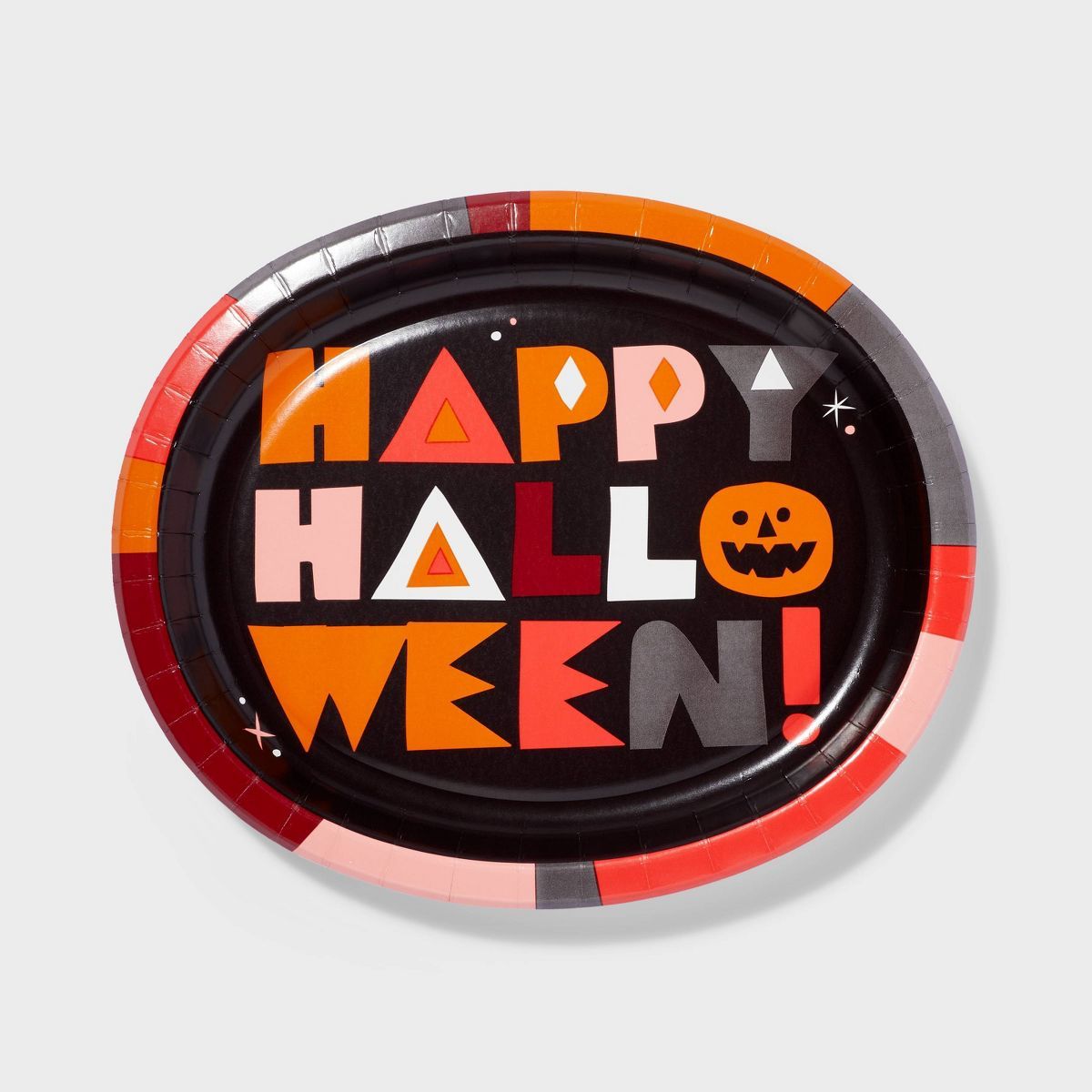 10ct Disposable Happy Halloween Oval Dinner Plates - Hyde & EEK! Boutique™ | Target