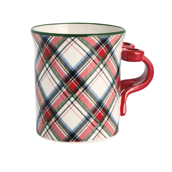 Bow Handle Tartan Mug | Mud Pie