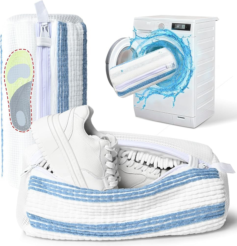 Anybar Shoe Washing Machine Bag –2 Pcs Reusable Laundry Shoe Bag 360° Deep Cleaning Sneaker Wa... | Amazon (US)