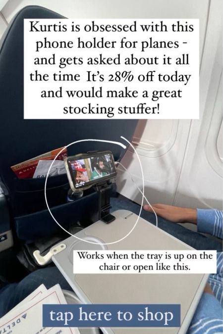 This has been a game changer for traveling on airplanes! I like watching movies on my phone but it was never fun holding it for a 2 hour flight.  This device can be configured in many ways and clipped on the tray when it is down or stored upright.  It can also be used all around the house! On sale now for CyberWeek!!

#ltkfamily #ltksale   #LTKCyberWeek  #LTKCyberWeek  

#LTKfindsunder50 #LTKfindsunder100 #LTKsalealert #LTKfindsunder50 #LTKGiftGuide #LTKHoliday #LTKGiftGuide #LTKfindsunder50 #LTKsalealert