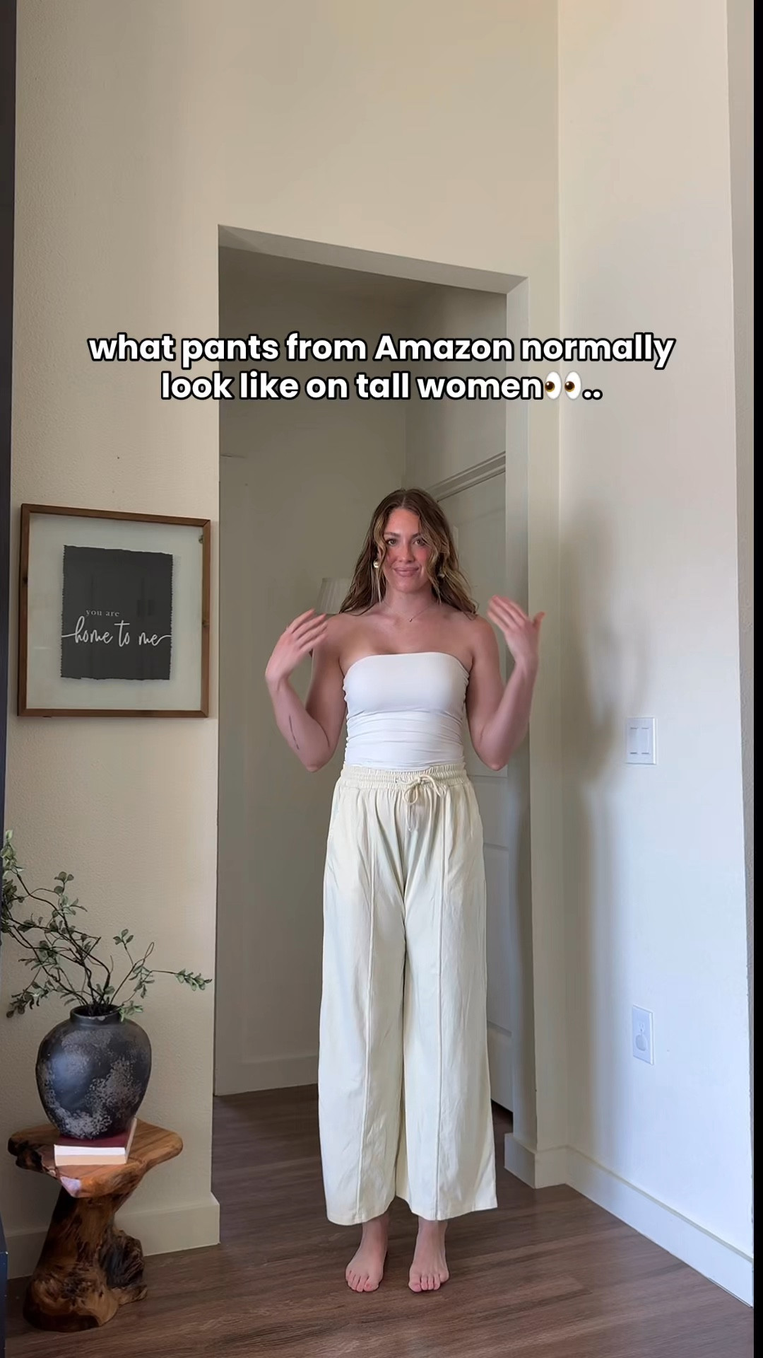 Pants from Amazon that ACTUALLY go past my ankles as a tall girlie! I’m 5’10 wearing medium extra tall in linen pants & small tall in jeans 