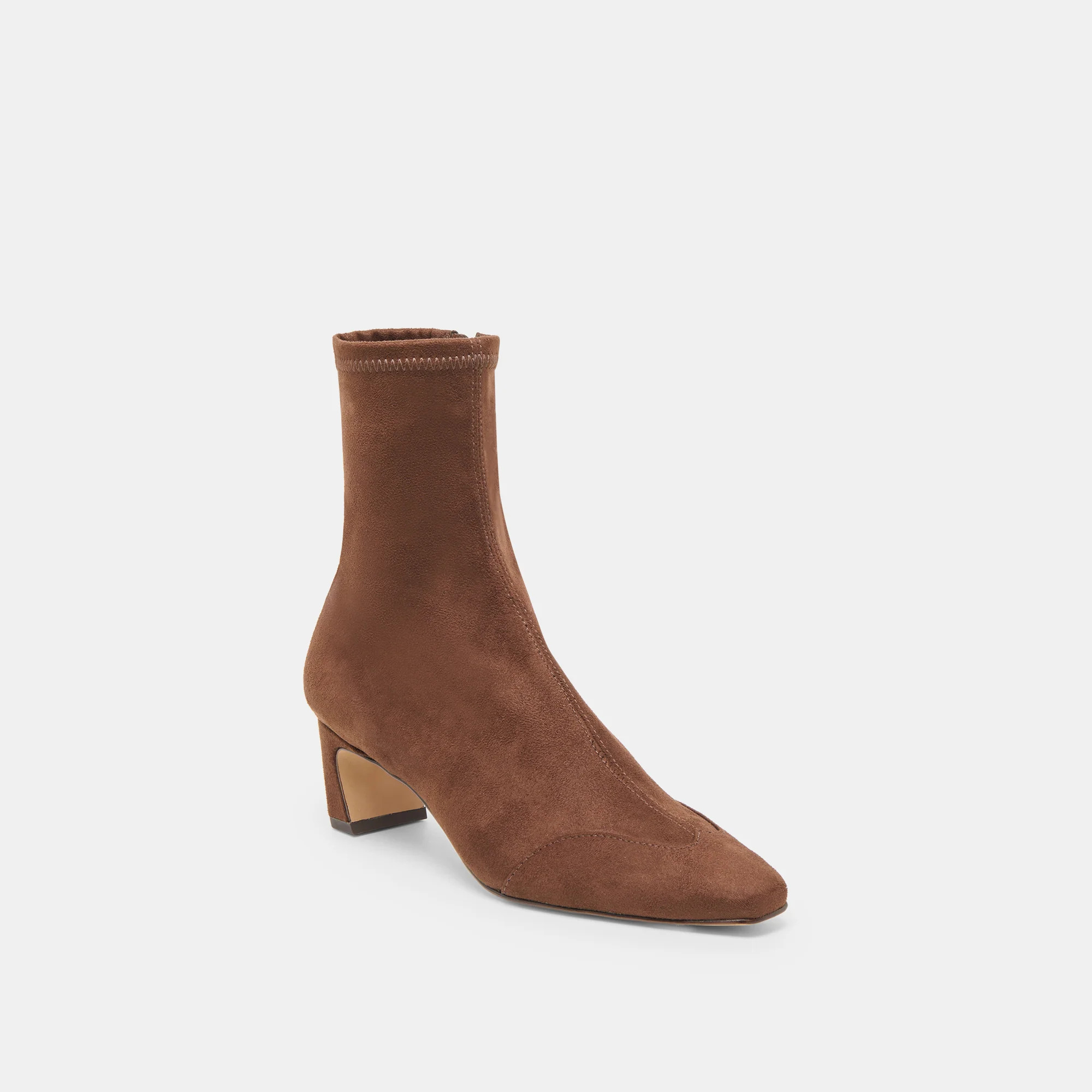 Anika Wide Dk Brown Stella Suede Boots | Dolce Vita | DolceVita.com