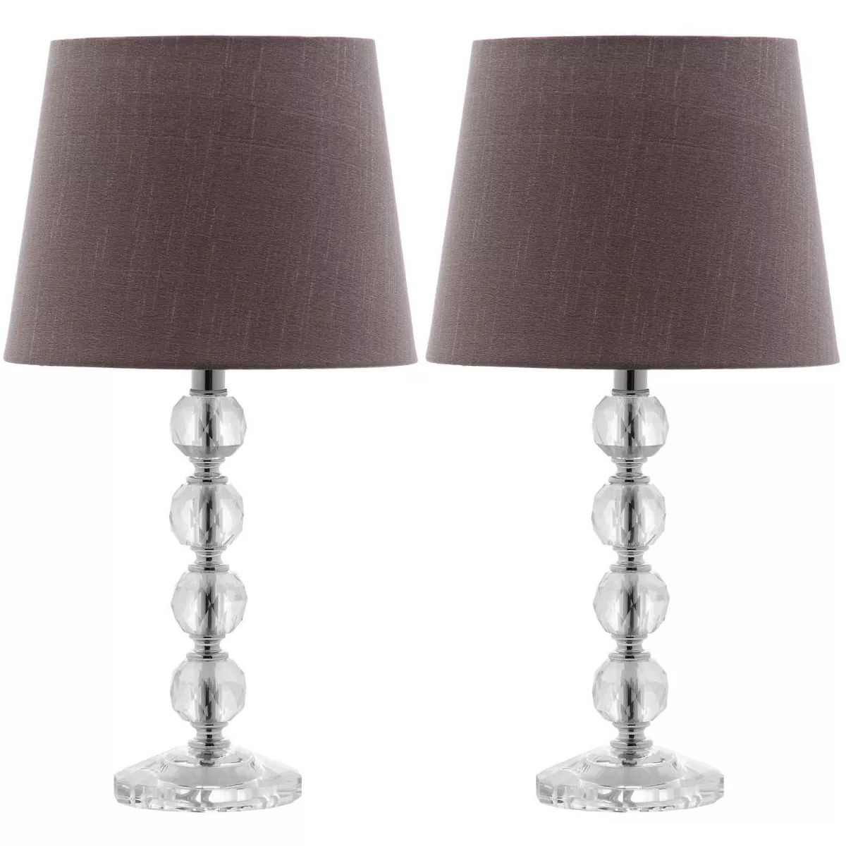 Nola 16 Inch H Stacked Crystal Ball Lamp (Set of 2) - Safavieh | Target