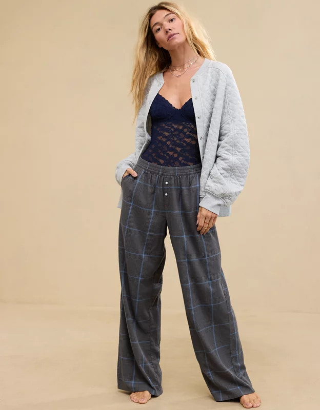 Aerie Off-Duty Flannel Trouser PJ | Aerie